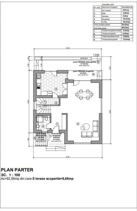 Casa moderna | 140 mp utili | Smart Home|  curte de 420 mp