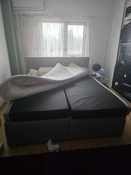 Pat boxspring XXXLutz 180 * 200 – stare bună, confort ridicat