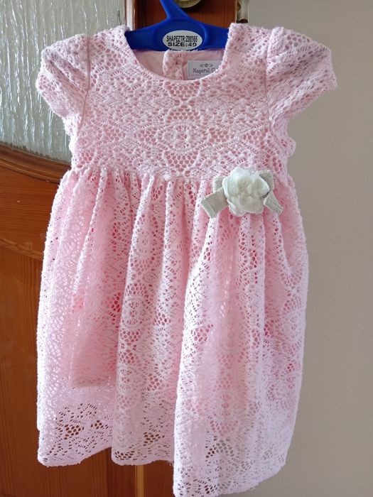 Детское платье розовое