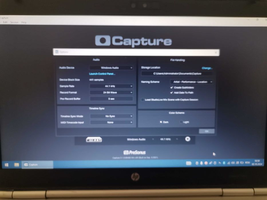 Mixer profesional digital Presonus Studio 24.4.2 Made in USA.