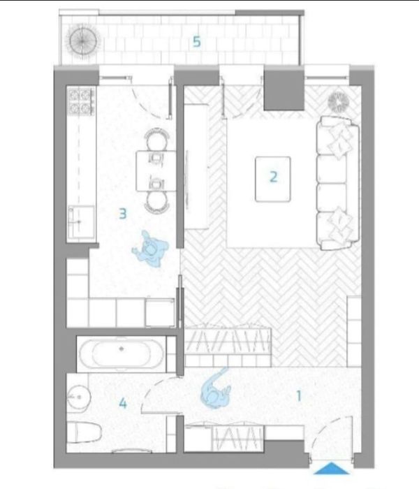 Apartament cu o camera, decomandat, Nicolina, etaj 6, 46mp, 83.000euro