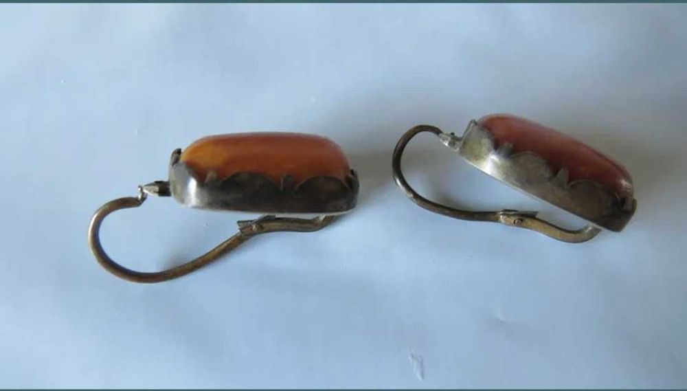 cercei cu chihlimbar butterscotch,