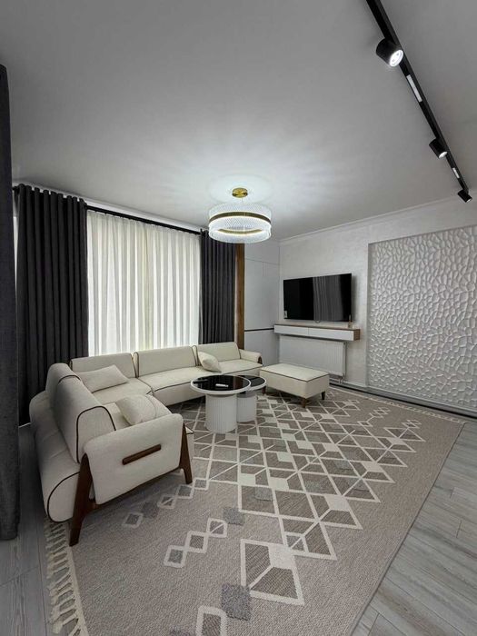 ЖК Zarafshan City 2 комнатная 50м2 Евроремонт под ключ Ор-р Piramit