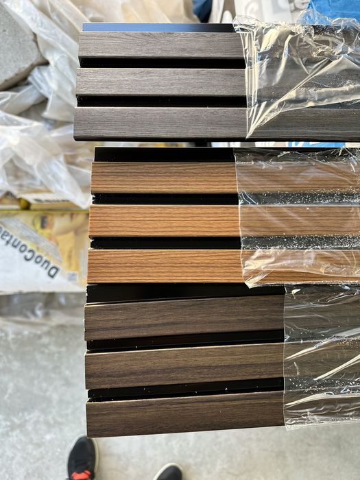 Стенен декоративен панел – светло/тъмно кафяв, тъмно сив