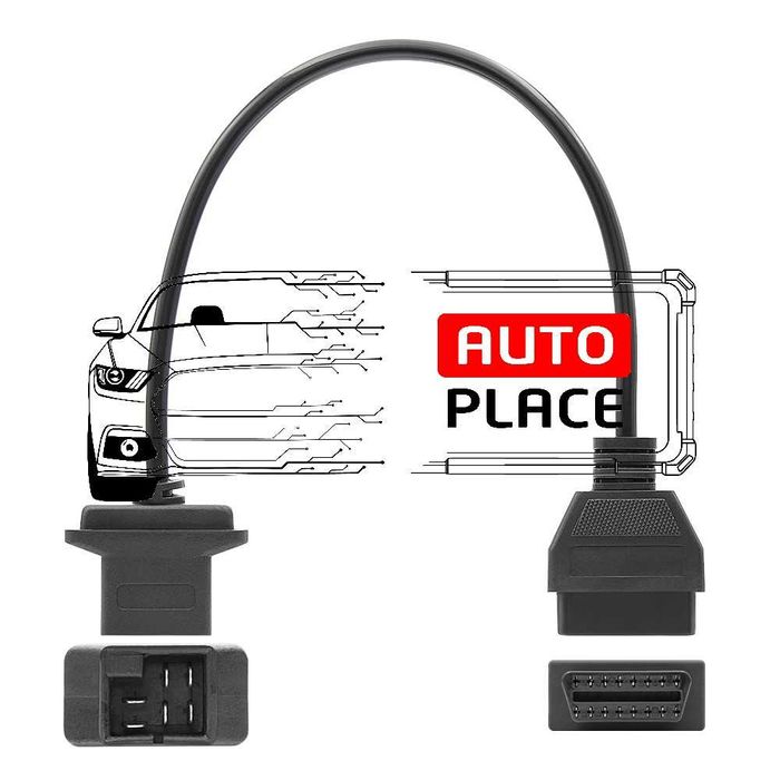 Кабел / Преходник / Адаптер за Chrysler 6 Пин 6 Pin Крайслер Delphi