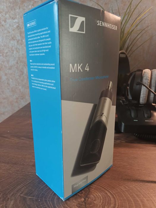 Професионален студиен микрофон Sennheiser MK 4 + Shock Mount MKS 4