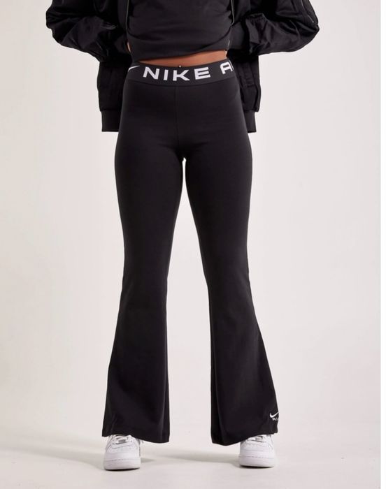 nike air high-waisted flared leggings