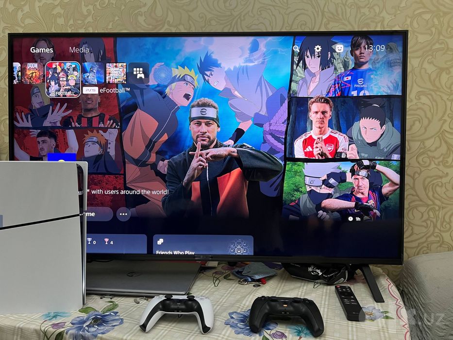 PS5 Slim 1TB Digital + 2 DualSense + 16 игр | Идеальное состояние