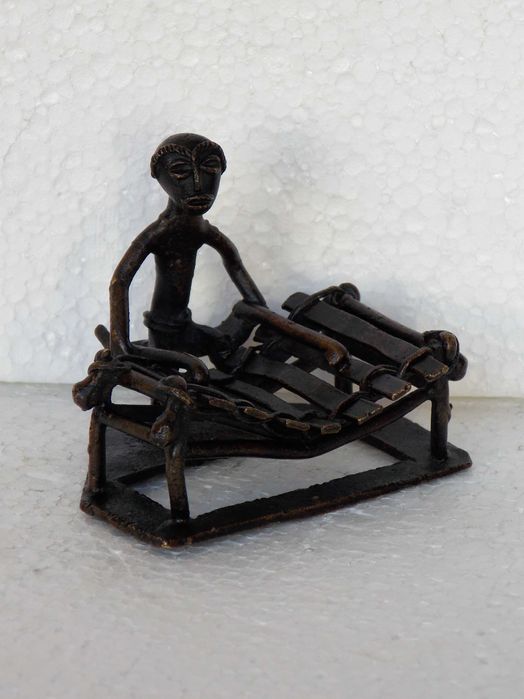 statueta cupru arta veche africa figurina tribala antichitati colectie