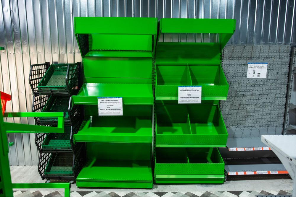 Rafturi legume fructe vrac si cu expunere ladita