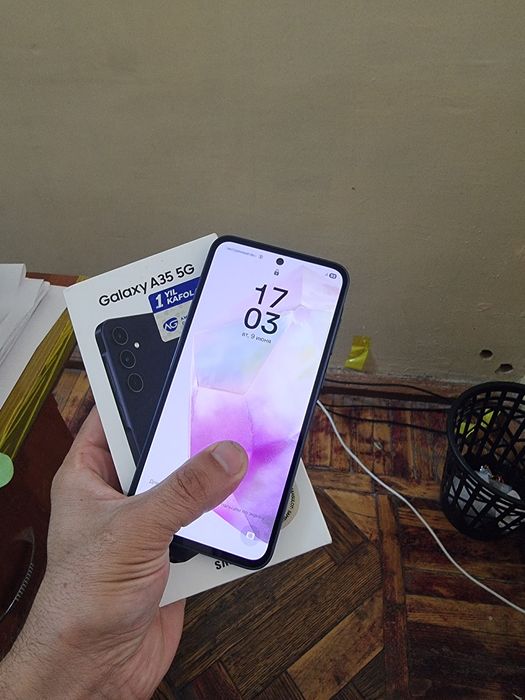 Samsung A35 5G 8/256gb ideal 1oy iwlatilgan yangiday xolati