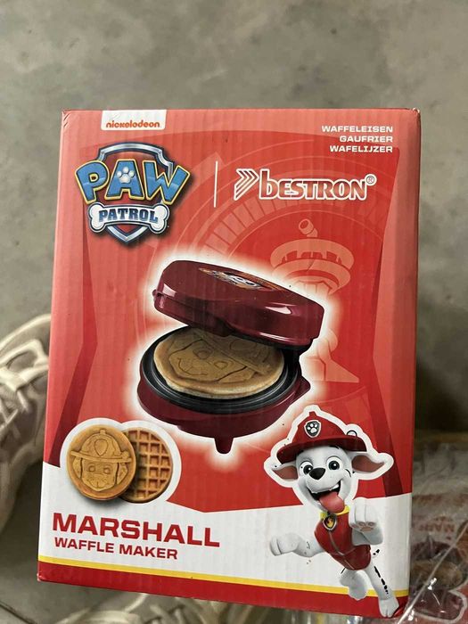 Мини гофретник PAW Patrol Marshall (Маршъл) Bestron, червен – нов