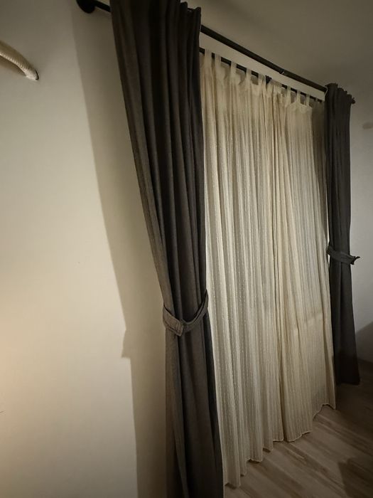 Perdele + draperii + suport prindere