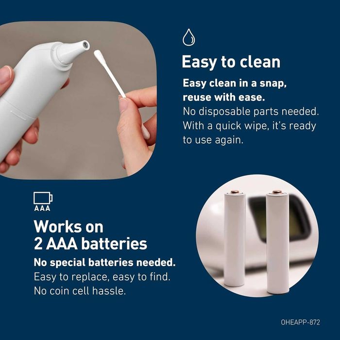 OMRON Gentle Temp 533, Инфрачервен цифров термометър за ухо, бял