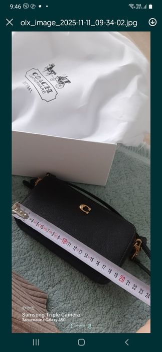 Coach черна дамска чанта