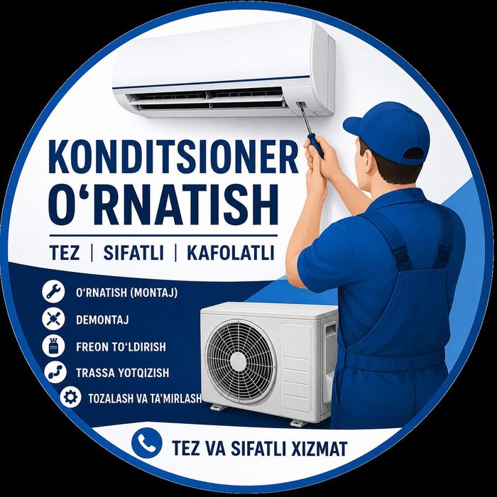 Konditsioner o'rnatish | Tez va sifatli montaj