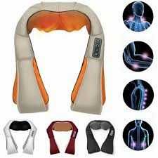 Нов Смарт 6Д Шиацу Масажор 4 Бутона за Гръб със Затопляне и Масаж