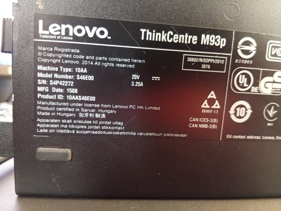 Mini PC Lenovo Thinkcentre M93p Tiny-I5,16Gb ram,SSD Samsung  860 PRO