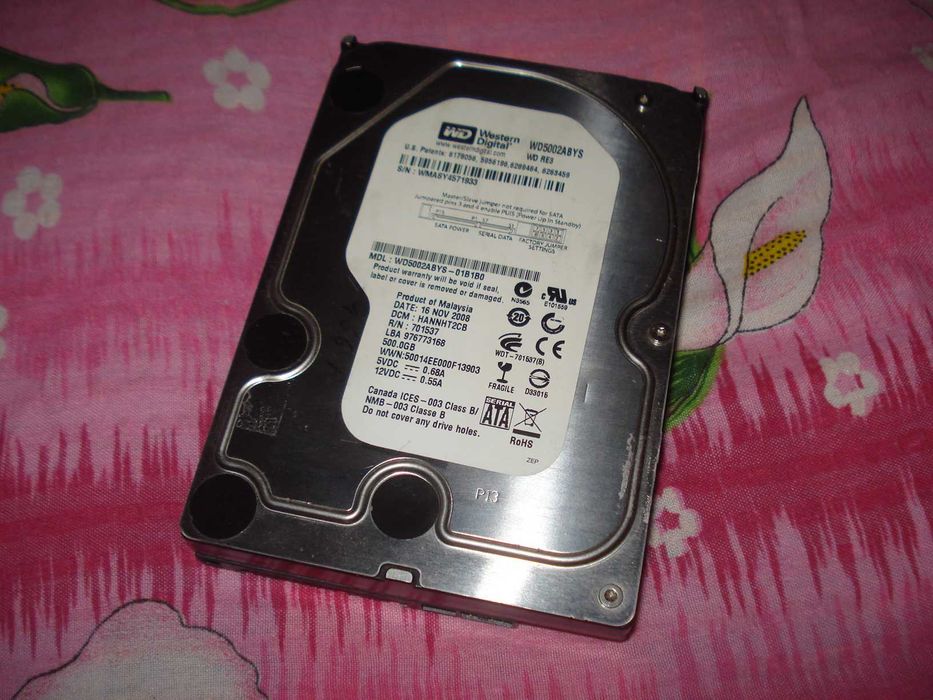 hard disk calculator western digital wd5002abys 500gb wd re3