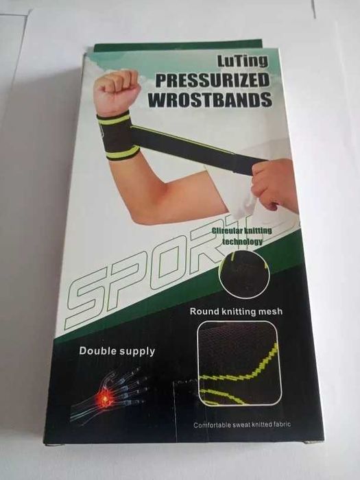 Накитници за фитнес тип ластичен бинт за китка , Комплект 2 броя