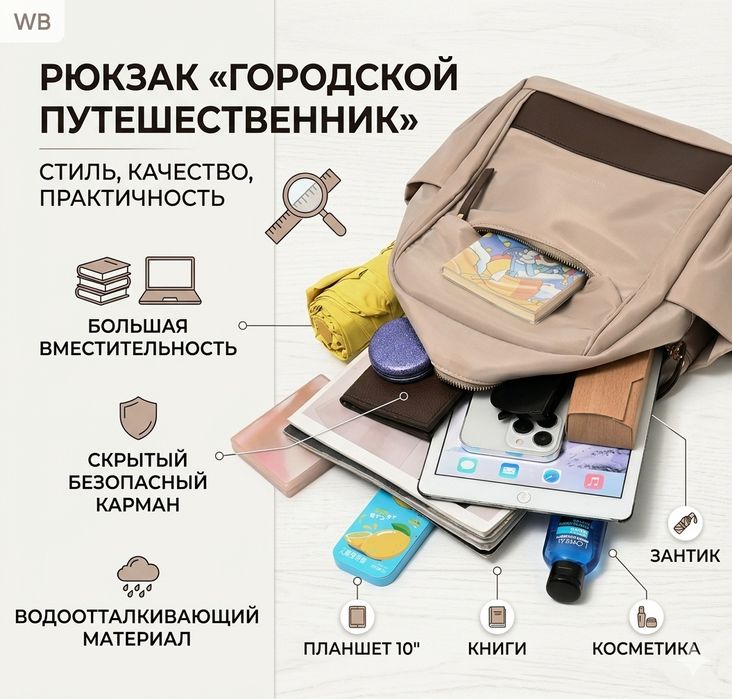 Рюкзак женский городской