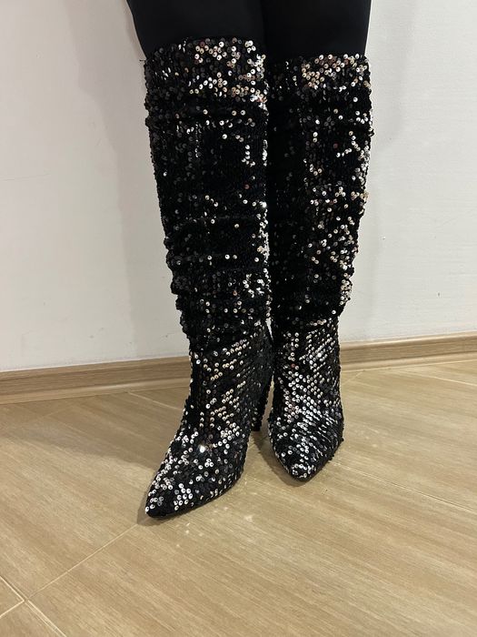 Нови! Паетени ботуши Miss Selfridge номер 41