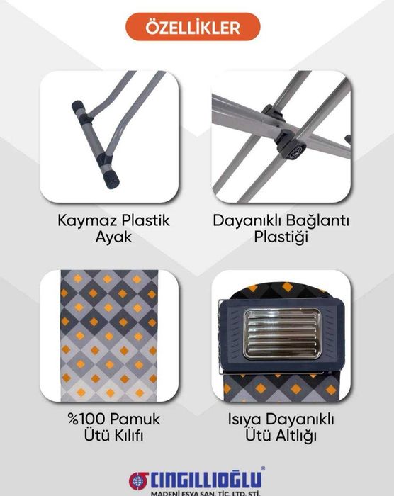 Гладильная доска Ġinjiloglu HAUSWEBER Cm-860