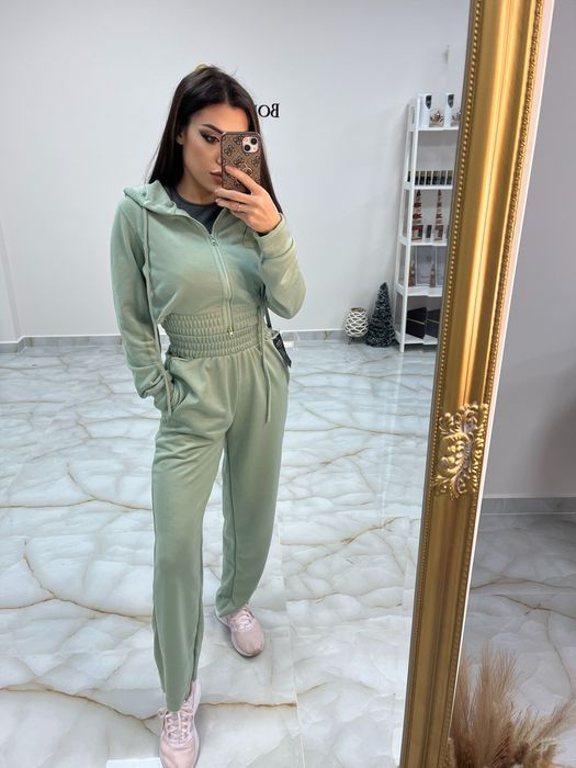 Дамски хитови дънки стил Mugler и дамско боди Mugler