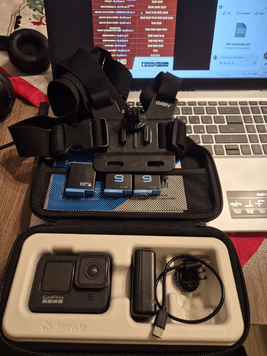 Екшън Камера Go Pro 9 с 3 батерии и кейс