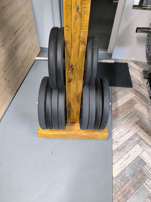Home gym complet Decathlon Corength - Rack 900, Bench 900, 190 kg discuri, bara, suport depozitare discuri