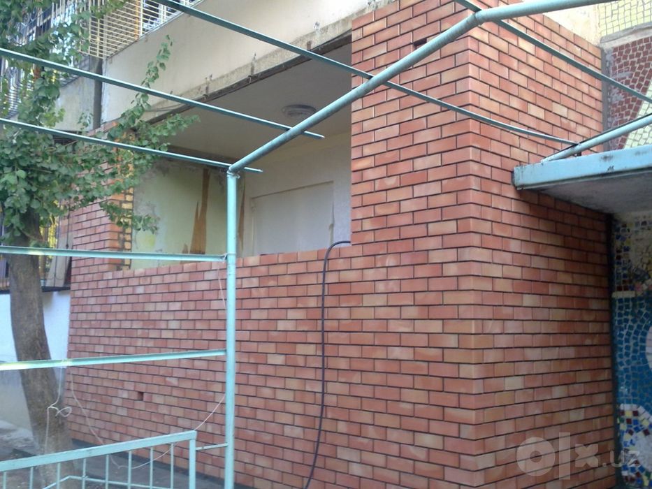 Balkonga g'isht teramiz.Kladka balkon.Керпичная кладка балконов