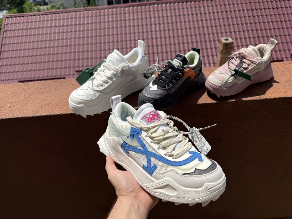 Adidasi Off White ODSY piele naturala Premium