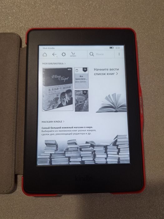 Amazon Kindle Paperwhite DP75SDI с чехлом