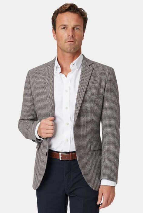 Sacou blazer slim 52 XL casual GIOTELLI de lux lana moale respirabila