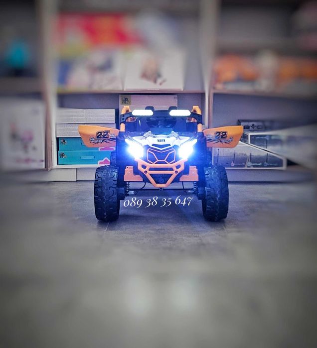 ТОП ЦЕНА!НОВО!Акумулаторен джип 4x4 Kansas WHITE с 24Vбатерия,EVA гуми