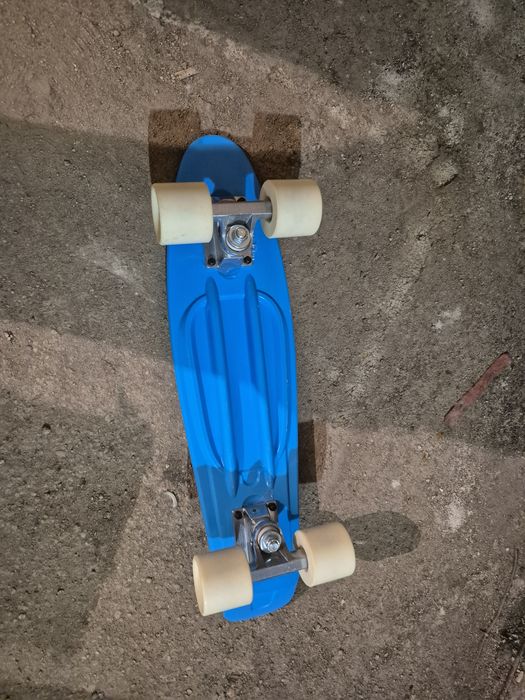 Детски минискейтборд от пластмаса PLAY 500, син