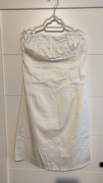 Rochita alba de vara din bumbac