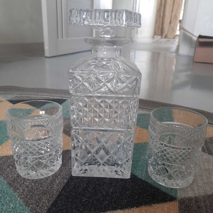 Графин, с двумя стаканами,Чехословакия