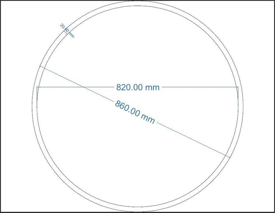 Semisfera acrilica - capac sferic