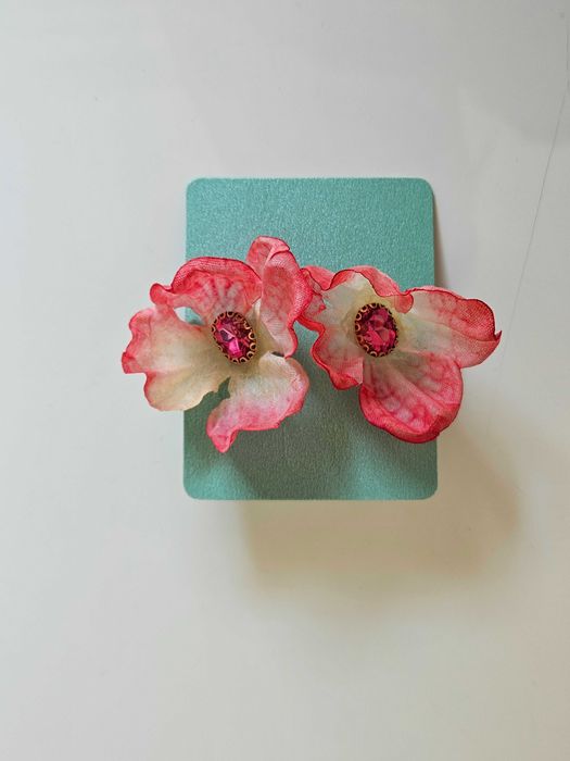 ПРОМОЦИЯ ! Уникални ръчно изработени обеци с цветя