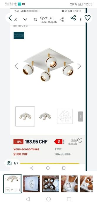 Vand aplica corp de iluminat cu spoturi Lucide