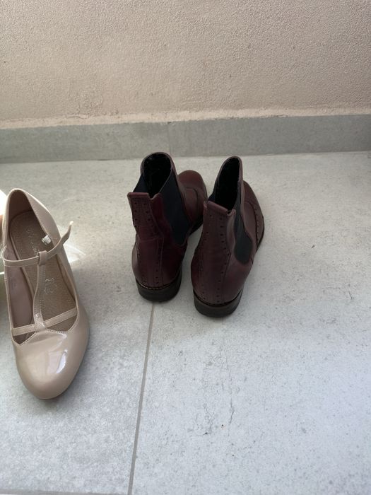 Lot papuci piele-  dama