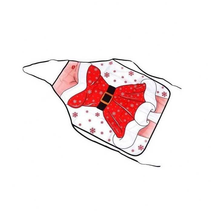 Sort de bucatarie pt gatit model Craciunita, Mos Craciun cadou inedit