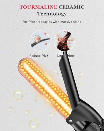 5 в 1 маша за коса 4 керамични приставки термо четка къдрици изправяне