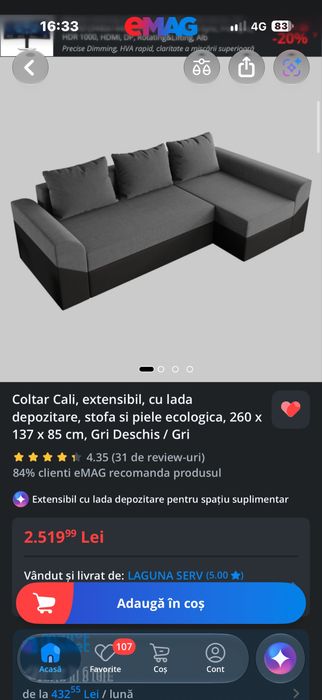 Vand canapea 3 locuri !!!