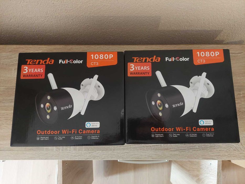 Wi-Fi камери Tenda – CT3 (външни) + CP3 (вътрешни) – Отлично състояние