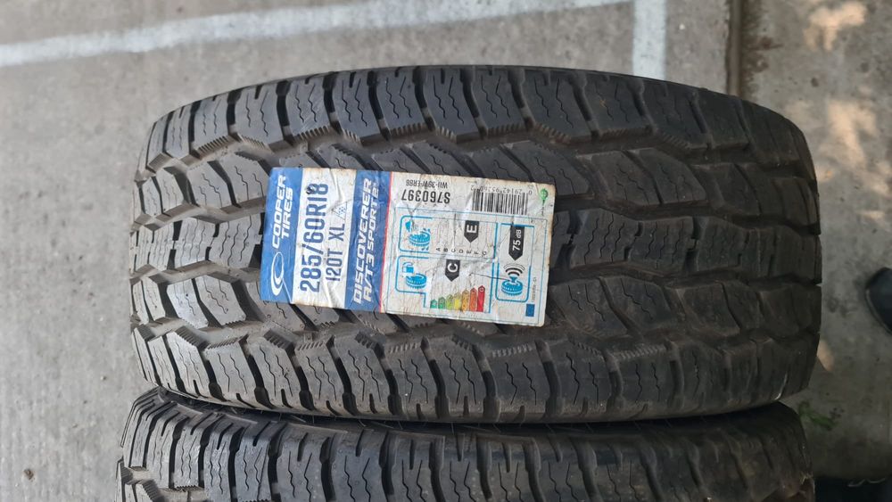 285 60 18 Cooper noi all terrain 4 anvelope vara iarna noi