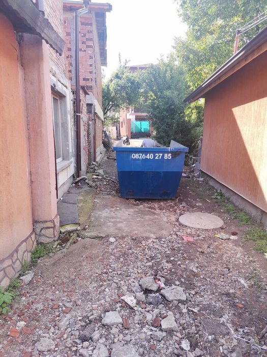 Контейнер за строителни отпадаци/извозване/къртачни/бобкат/самосвал,