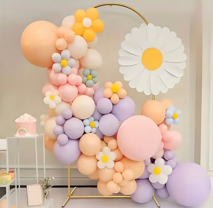 Arcada metalica pentru baloane 200х100cm, galben mustar