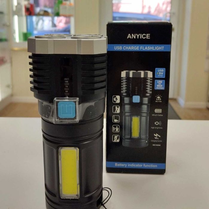 Акумулаторен LED фенер ANYICE L-19 – нов
